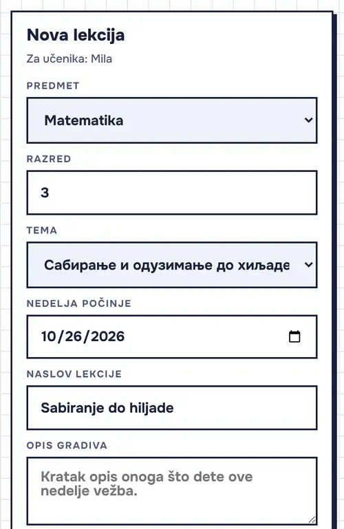 Ekran za roditelja: nova lekcija